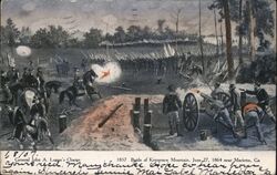 1857 Battle of Kennesaw Mountain, June 27, 1864 Postcard