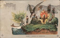 Legend of Hiawatha Float, Hudson-Fulton Celebration Postcard