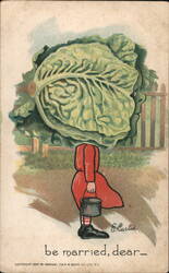 Lettuce Be Married Dear E. Curtis Postcard Postcard Postcard