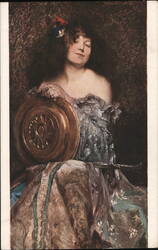 Woman with Shield and Sword, Musée du Luxembourg Postcard