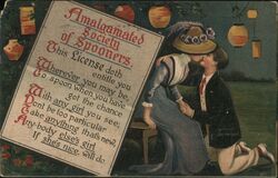 Amalgamated Society of Spooners License Postcard