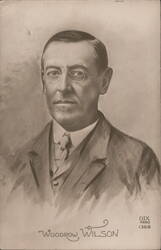 Woodrow Wilson Portrait Postcard Postcard