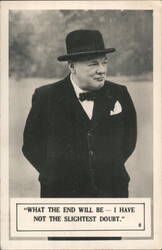 Winston Churchill, Prime Minister of Great Britain Political Postcard Postcard Postcard