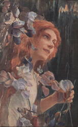 Ophelia, Salon de Paris Postcard Women G. Bussière Postcard Postcard Postcard