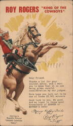 Roy Rogers King of the Cowboys, Grand Canyon, Contest Entry Card Postcard