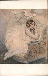 Nadia Lapina, Ballerina, Salon de Paris Postcard