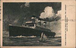 SS Leviathan, Largest Ship in the World Postcard