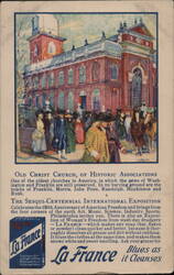 Old Christ Church, Washington, D.C. Sesqui-Centennial Ad La France Soap District of Columbia Advertising Hett Bursch Postcard Po Postcard