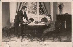 "The Sway Boat" Mr. C. M. Hallard & Master Philip Tonge Actors Photo Press Postcard Postcard Postcard