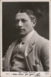 Lewis Waller, Actor, Portrait Postcard Postcard