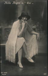 Nella Regini in "Zizi", 1920s Fashion Photo Postcard Postcard