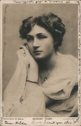 Margaret Fraser, British Actress, Portrait Postcard Actresses Lizzie Caswall Smith Postcard Postcard Postcard