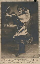 Miss Marie George, Cupid with Bow and Arrow Women Postcard Postcard Postcard