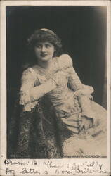 Mary Anderson Actress Portrait Photo Postcard Postcard