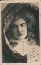 Souvenir French Actress S. Munte Postcard Postcard