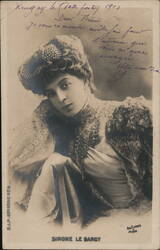 Simone Le Bargy French Actress Portrait Postcard 1913 Postcard