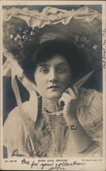 Miss Evie Greene, Actress, Portrait Postcard Postcard