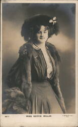 Miss Gertie Millar, Actress, Portrait Postcard Actresses Postcard Postcard Postcard