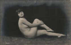 French Nude Art Postcard by J. Mandel, No. 1033 Postcard