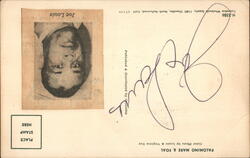 Joe Louis Autograph on Postcard 1937-1949 Heavyweight Champion of the World Postcard