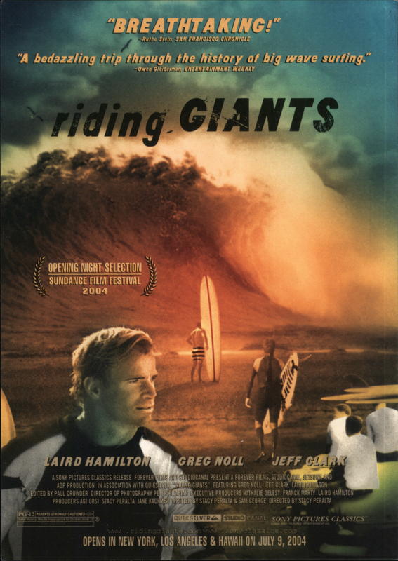 "Riding Giants" Movie Rack Cards Postcard