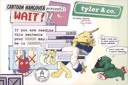 Cartoon Hangover Tyler & Co Limited Edition Rack Cards Postcard Postcard Postcard