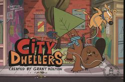 Cartoon Hangover Presents "City Dwellers" - Frederator Networks Rack Cards Postcard Postcard Postcard