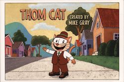 "Thom Cat" by Mike Gray Rack Cards Postcard Postcard Postcard