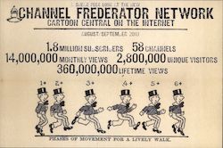 Channel Federator Network - Cartoon Central on the Internet Postcard