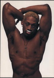 Dennis Rodman Got Milk "Where's your mustache?" Postcard