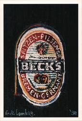 Andreas Lemberg Art Beck's Beer Advertising Rack Cards Postcard Postcard Postcard