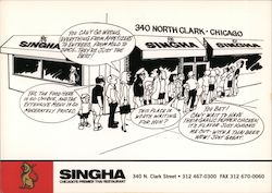 Singha Chicago's Premier Thai Restaurant Postcard