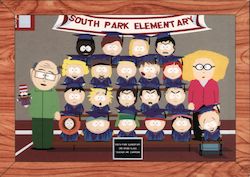 South Park Advertising Postcard