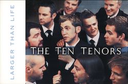 "The Ten Tenors" on Tour Throughout 2005! Rack Cards Postcard Postcard Postcard