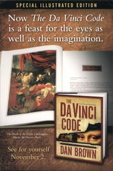 Special Illustrated Edition "The Da Vinci Code" Rack Cards Postcard Postcard Postcard