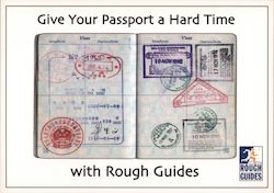 Give Your Passport a Hard Time with Rough Guides Postcard