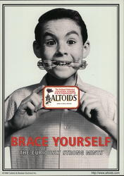 Peppermint Altoids "Brace Yourself" Postcard