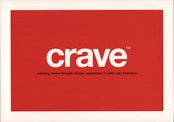 "Crave" Conference in San Francisco Rack Cards Postcard Postcard Postcard