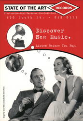 State of the Art Records "Discover New Music" Postcard