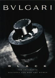 Bulgari Black Advertising Postcard