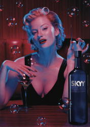 "Bubble Lounge" Skyy Vodka Postcard