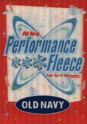 Old Navy Performance Fleece Advertising Postcard