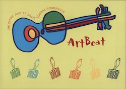 13th Annual ArtBeat Festival, Davis Square, Somerville Rack Cards Postcard Postcard Postcard