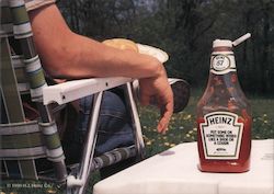 Heinz Ketchup Advertising Postcard