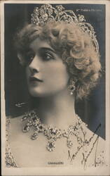 French Actress Lina Cavalieri Portrait Postcard Postcard