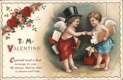 Cupid Valentine Postcard Ellen Clapsaddle Postcard Postcard