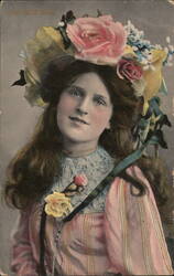 Miss Zena Dare, Young Actress, Portrait Postcard, 1911 Postcard