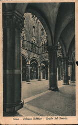 Palazzo Pubblico - Cortile del Podestà, Siena Italy Postcard Postcard Postcard