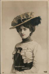 Valentine Merelli Portrait Postcard Postcard