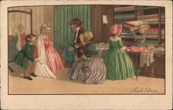 Children Playing Dress Up in a Clothing Store Pandi Ebner Postcard Postcard Postcard